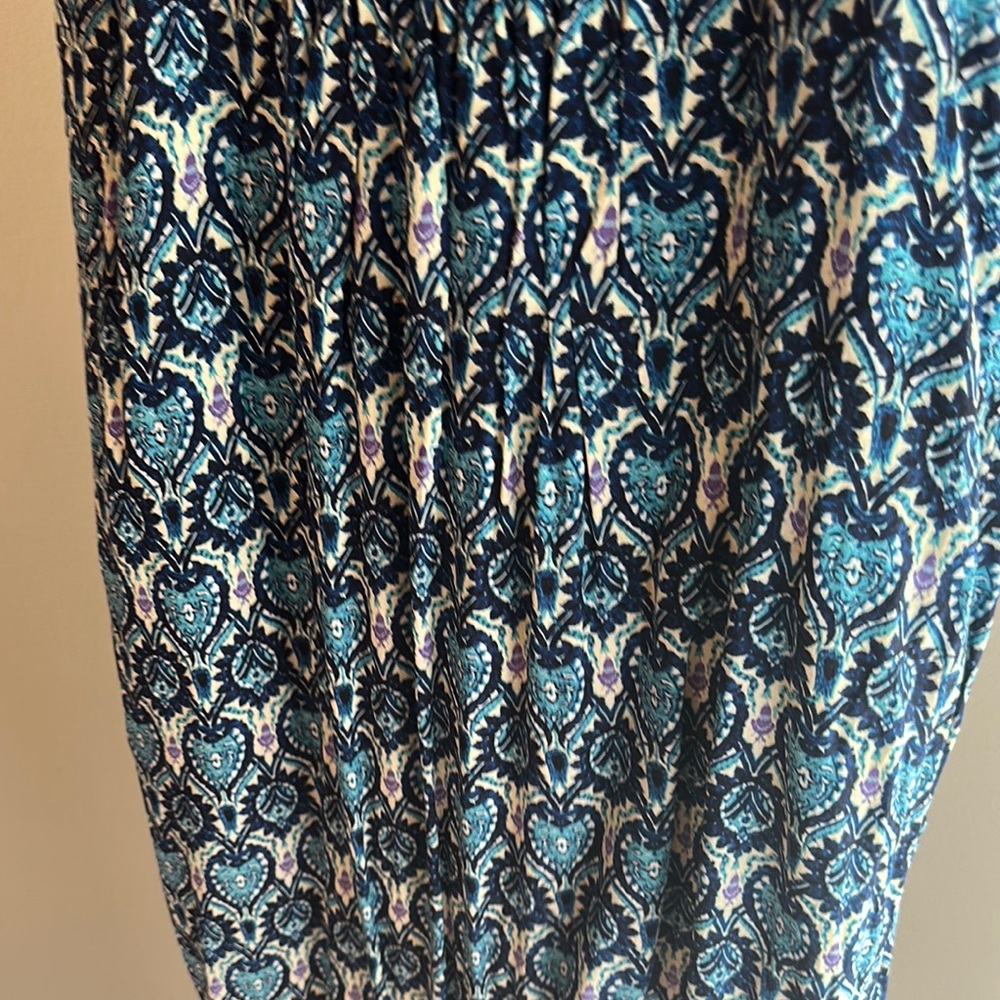 Seraphine Maternity Blue Patterned Maxi Dress - image 6